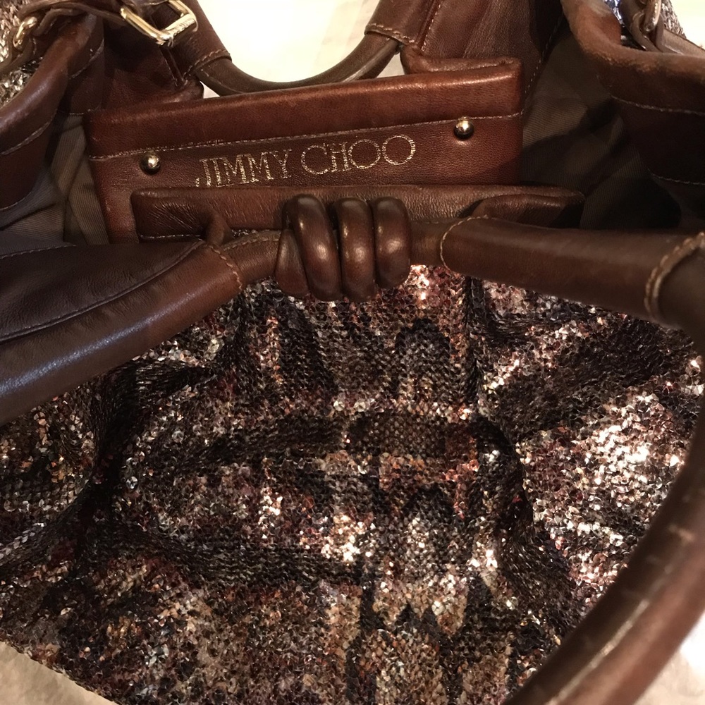 Jimmy Choo Diego Multicolor Python Print Purse - Picture 6 of 8